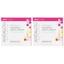 Andalou 1000 Roses Heavenly Night Cream 미국 안달로우 1000송이 장미 헤븐리 나이트크림 50ml 2팩