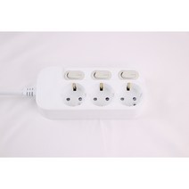 (주)에스와이폴리텍 개별3구 슈퍼 안전한 멀티탭, 1.5m