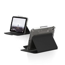 UAG 디자인 아이패드 미니 케이스 (6세대 2021) [8.3인치 스크린] 루센트 경량 울트라 슬림 충격 방지 스마트 폴리오 보호 커버 자동/슬립 웨이크 및 펜슬 홀더 포함, Black