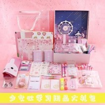 입학선물 볼펜 샤프 파카펜 문방구 인터넷 레드 세트 선물 벚꽃소녀 마음 학용품 개강 중학, 31 오일 레벨업 남성 벚꽃 선물세트 2