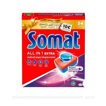 Henkel Somat All in 1 Extra 헨켈 소마트 올인원 엑스트라 식기세척기 고체 세제 54탭 972g
