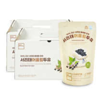 잇츠버튼 서리태어울림두유 190ml 국산 검은콩두유, 40개