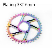 픽시체인링 픽시크랭크 체인링산악 자전거 자전거 체인휠, 38t-6mm