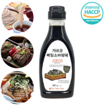 일본 명가 가쓰오 다시 냉 모밀 소바 쯔유 소스 300ml, 메밀소바장국 300ml, 4개