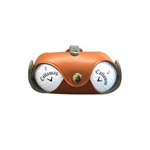 제조 업체 주식 첫 번째 레이어 소 가죽 골프 가방 작은 허리, [04] orange