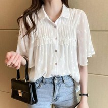 여성 쉬폰블라우스 면접 홍대패션 첫직장룩 깔끔한 고퀄리티 주말 여친룩 샤랄라
