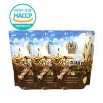 참 귀리 오트밀 퀵오트밀 귀리죽 밥 요리 이유식 쿠키 500g 3봉