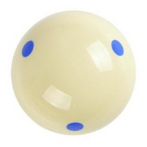 16 oz 57.2mm 블루 6 도트 수지 - 스팟 풀 - 당구 연습 훈련 큐 볼 - 2 14 당구 교체, 협동사, 파란색