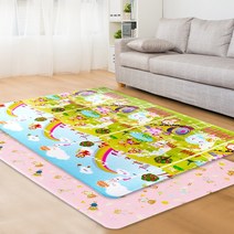 JSS&D PVC 쿠션매트(12T) / 두꺼운 바닥 거실 애견 발코니 베란다 층간소음 운동 놀이방 매트 장판 대형 특대형, 놀이방매트_하늘동산양면