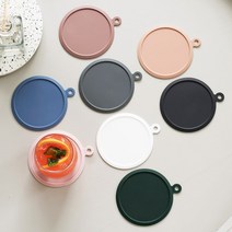 행잉 실리콘 컵 받침 티 코스터 수저 화분 받침대 10cm, 인디핑크