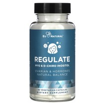 Eu Natural 유 내추럴 레귤레이트 미오이노시톨 1000 mg 90 베지 캡슐 D 디 치로 이노시톨 25mg
