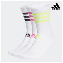 아디다스양말 삼선 쿠션 크루삭스 3P LQ GQ5979, S