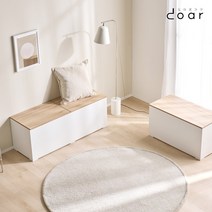 도아르 1200 광폭 윈도우시트 거실 수납 벤치 의자, 그레이, 좁은폭 벤치수납장(고정형 칸막이)