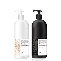 어스로하 대용량 클렌징, 09.대용량 쌀겨클렌징폼+참숯 클렌징폼 500ml