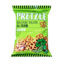 삼진씨엔에프 미니프레첼 와사비맛 85g, 3개