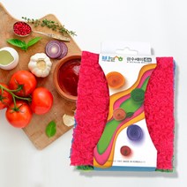 키친아트 바른생활_광 수세미 12cm×14.5cm×4매입×1개, 1개, 4매입