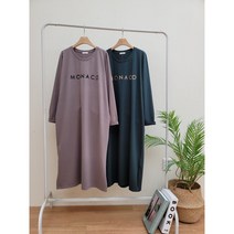 다와몰 [사은품 증정] 1+1 (총2장) 고급면혼방 모나코 스판 자수 롱원피스 폴리스판 / 55~88사이즈 / 블랙 다크그레이 모카베이지 청록