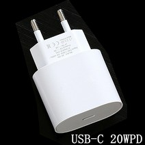 20W PD USB C 전원 어댑터 충전기 EU 플러그 18W 빠른 충전기 아이폰 11 12 미니 프로 최대 13 8 플러스 X XS SE 2020 아이팟 IPAD|휴대폰 충전, 1개, PD 20W Charger