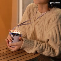 디월스 웜플렛 휴대용 손난로겸 목히터 HH01 온도조절가능, 퍼플(HH01)