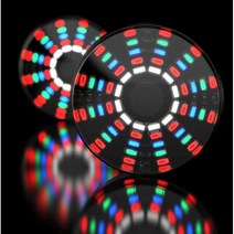 바이크LED 오토바이 엘이디 바이크장비 안개등 튜닝 전조등 원형 램프 안전 무빙조명, B컬러