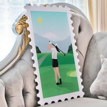 행잉액자 힐링스포츠골프(우표세로대형).꾸밈, 타입4