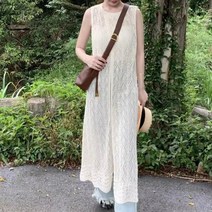 라디오스타일 패티 니트레이스 롱베스트 롱조끼