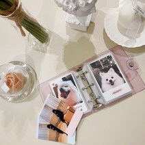 폴라로이드 포토카드 + 미니앨범 SET 이색이벤트 카드편지 기념일선물 추억보관 소장용, 미니앨범(화이트) + 포토카드 3장