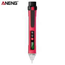 ANENG VC1010 디지털 ACDC 전압 감지기 스마트 비접촉 테스터 펜 미터 측정기, VD1010 레드