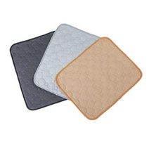 개애완 동물 기저귀 매트 60x45cm 소변 흡수성 방수 재사호환용 훈련 패드 카시트 커버 침대, 어두운 회색