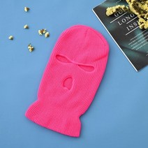 자전거 18색 balaclava 할로윈 마스크 모자 파티 오토바이 사이클링 따뜻한 비니, 한 사이즈, 17 Rose red