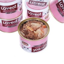 사조 러브잇 레드라벨 160g 고양이캔, 흰살참치와 맛살