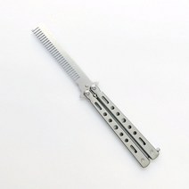 수공구원피스 CNC EDC 전술 칼 자동 Jackknife Standoff 2 나비 나이프 접이식 넥타이 Balisong 교육 핸드, 01 A01  White