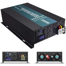 발전기 소형발전기 캠핑용발전기 비상용 2000W 순수 사인파 태양 광 인버터 12V 220V 백업 전원 배터리 발, 01 36V_02 100 볼트_02 미국