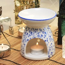 닥터노 도자기 아로마 오일 버너 6종 램프, 단아청(항공박스)