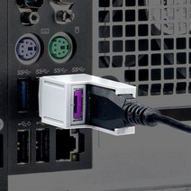 [스마트키퍼] USB 케이블락 | USB 케이블 잠금장치 | USB 보안 | USB잠금, 퍼플(PL), USB 케이블락 1개