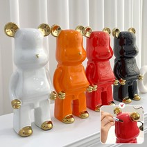 동전을 지켜줄곰 저금통 오브제 인테리어소품 4colors, 블랙