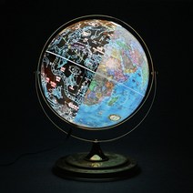 맵소프트 30cm 데스크 타임 조명 별자리 지구본 360도 회전 세계시차 학습용, 5번_30cm 블루 별자리 데스크 타임 지구본