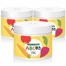 순수 프리미엄 유산균 abc 주스 분말 사과 당근 비트 과일 야채 쥬스 가루 에이비씨 쥬스 애이비씨 아침 식사 대용 재료 혼합 파우더 건강 음료 쉐이크 먹는 법 방법 juice, 3개, 250g