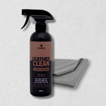 디크로닉 레더 클린 500ml 가죽 세정제 클리너 차량 시트 쇼파 세정제 실내 얼룩 제거 타월, 01 천연가죽클리너 500ml + 타월