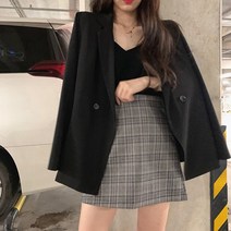 2컬러 여성 무지 모던 베이직 블레이저 자켓 LK-J004