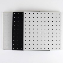 무타공액자걸이 타공판 제작 페그보 책상 후크 보드, 흰색