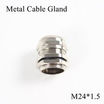 견고한 1개/몫 M24 금속 케이블 글 랜드 IP68 방수 니켈 황동 커넥터 10-14mm 전기 와이어 * 1.5 구리 조인, 한개옵션1, 01 M24x1.5
