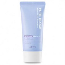 어퓨 퓨어 블록 내추럴 워터프루프 선크림 SPF50+ PA+++ 1개, one option