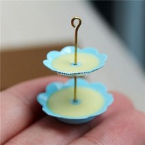 미니어쳐 가구 소품 1/12 스케일 소형 인형 집 케이크 스탠드 미니 도넛 바비 장난감 OB11 주방 용품, 1 stand a
