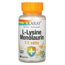 솔라레이 리신 엘 라이신 모노라우린 500mg 60베지캡슐, 1개, 기본