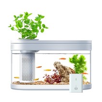 스마트어항 관상용 책상장식 스마트어항 관상용 책상장식 xiaomi 기하학 수족관 키트 smart fish tank with, 와이파이 박스로 설정
