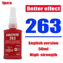 견고한 스레드 로커 록타이트 222 241 242 243 262 263 271 272 277 275 290 영어 버전 나사 혐기성 접착제, 19 English 50ml 263