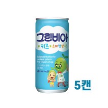 그린비아 키즈 소아영양식 5캔 환자보충식 어린이음료 갱년기 엄마 아빠 부모님 청소년 어린이 간 피로 회복 면연력 수면 영양제 생일 선물, JNC 1, JNC 본상품선택, JNC 본상품선택