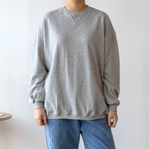 코코세븐 베이직 루즈핏 오버핏 여자 빅사이즈 무지 기본 맨투맨 티셔츠