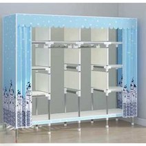 옷장 옷정리 원룸옷정리 사이드 DIY 선반 수납장 작은방, 170 블루 캐슬